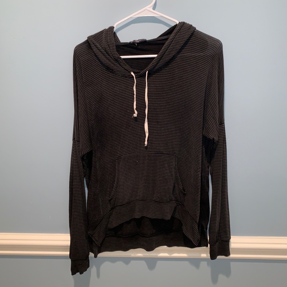 BRANDY MELVILLE Super Stretchy Striped Hoodie